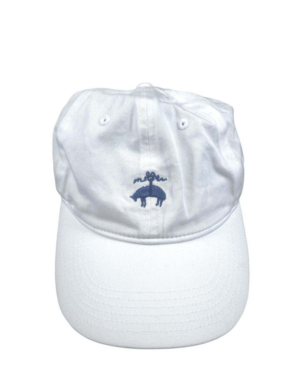 Brooks Brothers 1818 White Baseball Cap Hat Golden Fleece Logo Adjustable